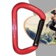 thumbnail image 1 of Mosquetón Clip Hamaca para rappel Colgante Equipo de mosquetón rojo shamjiam Hebillas de mosquetón de aluminio, 1 of 9