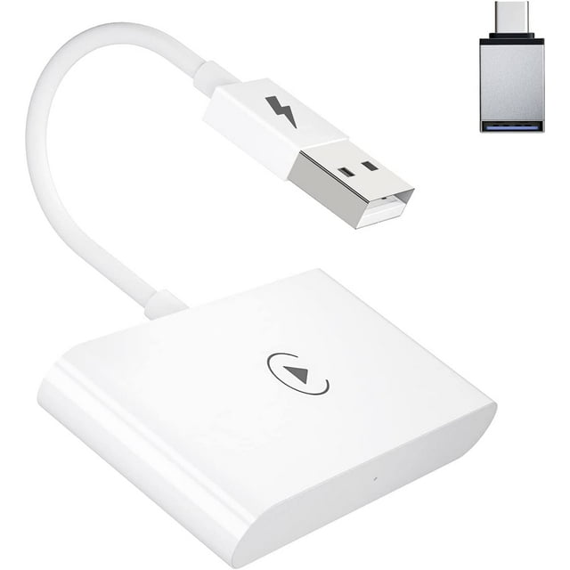 Wireless CarPlay Adapter,Wireless Carplay Dongle,Plug & Play 5GHz WiFi Online Update,Low Latency,Easy to Install,Support Newest iOS 16
