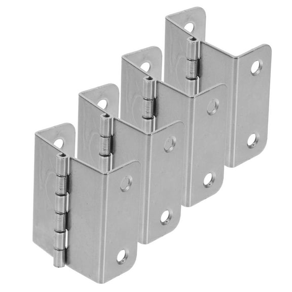 WORGEOUS 4pcs Metal Folding Hinges For Flip Tables Suitable For Furniture Cabinets Four-hole 180-Degree Wooden Box Hinge Easy Installation Hinge