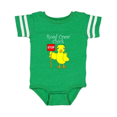 

Inktastic Road Crew Chick White Text Gift Baby Boy or Baby Girl Bodysuit