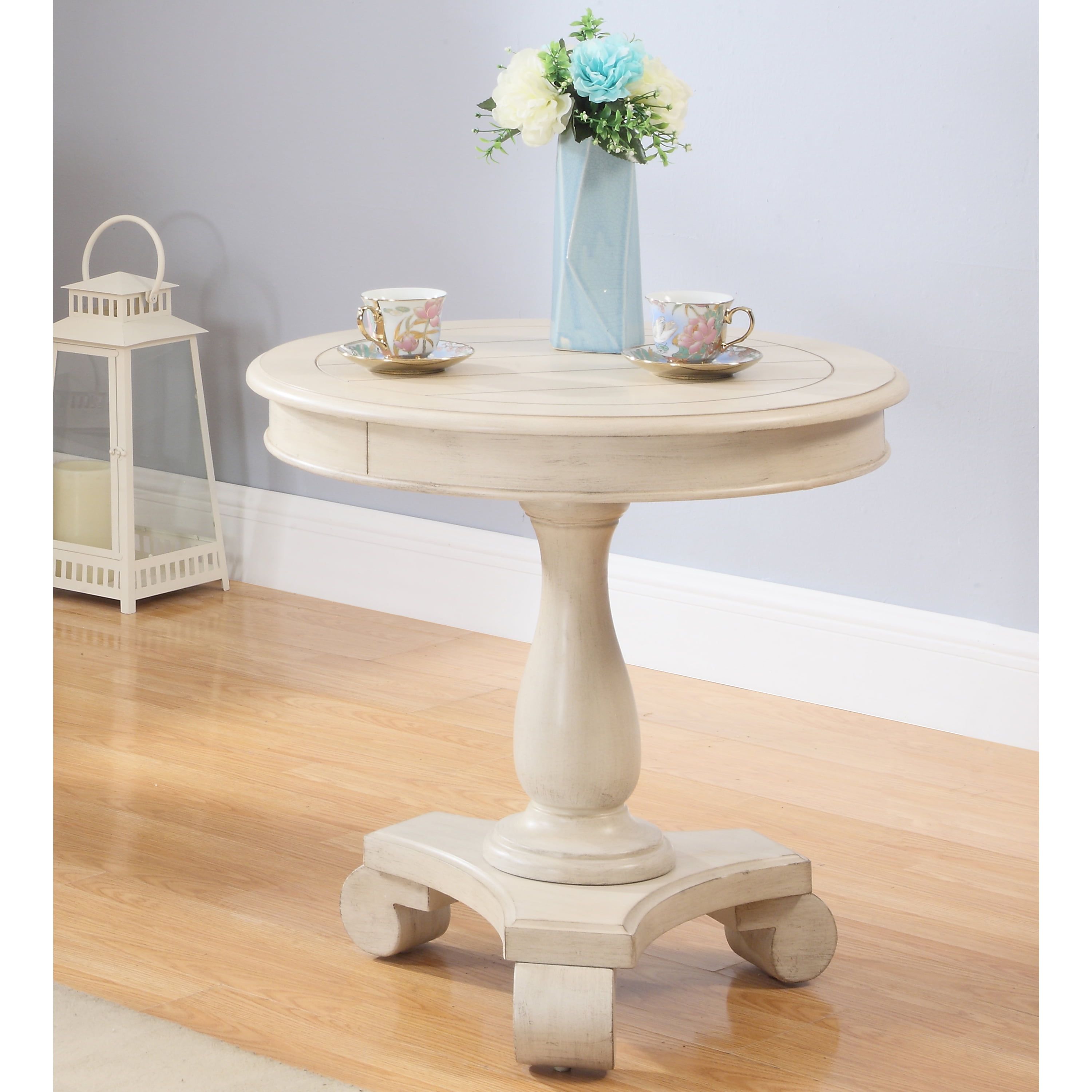 beige end tables