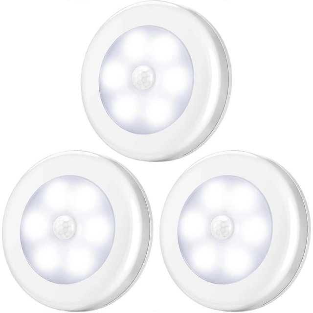 CHAO Luces con detección de movimiento, luces LED nocturnas a batería de color blanco