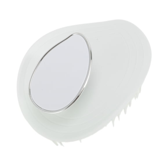 Unique Bargains 1 Pc Hair Brush Leaf Shape Scalp Scrubber White