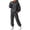 Dark Gray #3, variant on Evdexr Womens Track Suits 2 Piece Long Sleeve Oversized Hoodies & Joggers Sweatsuits 2026 Fall Athletic Workout Outfits Drop Shoulder Hooded Sets with Pocket S