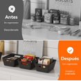 thumbnail image 3 of Lifewit Cestas Almacenaje Plastico, 7 Paquetes Apilable Cajas Organizadoras, Caja de M&uacute;ltiples Dimensiones para Estanterias/Cocina/Armarios/Ba&ntilde;o/Oficina, 5 Grandes y 2 Tama&n, 3 of 8