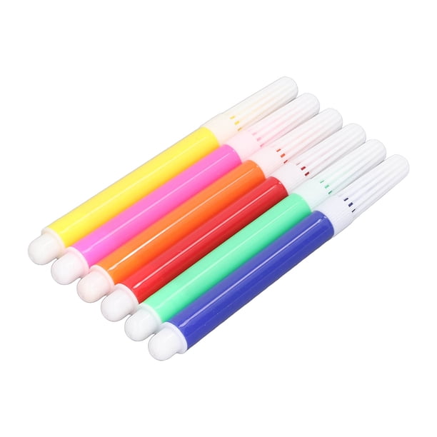 Rotulador De Pintura Acrílica, Rotuladores De Pintura A Base De Agua De Punta Grande Impermeables, Escritura Suave Para Garabatos, 6 Uds.