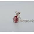 thumbnail image 5 of Natural Pink Bi-colored Tourmaline Sterling Silver Necklace NT183, 5 of 10
