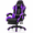 Purple, variant on Mr IRONSTONE Ergonomic Gaming Chair with Massage Lumbar Support and Footrest, Heavy Duty 400lbs Computer Chair for Adults, Blue/Black