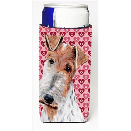 

Wire Fox Terrier Hearts And Love Michelob Ultra bottle sleeves Slim Cans 12 Oz.