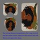 thumbnail image 4 of Juego de 4 cortinas de ducha para niña negra, diseño de mariposas con motivos florales, color azul, verde azulado y rosa, decoración de baño para mujer afroamericana, cortina de ducha de tela negra, 4 of 7
