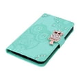 thumbnail image 6 of Diamond Wallet Case for Samsung Galaxy S23 with Card Slots Holder Magnetic Clasp Cover, Shining Sparkle Owl Embossed Pattern PU Leather Flip Folio Case with Wrist Strap Kickstand Case,Green, 6 of 7