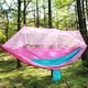 thumbnail image 2 of Hamaca portátil para con paracaídas con mosquitera, cama con árbol para hombres, mujeres, viajes al aire libre, senderismo, mochilero Rosa Baoblaze Camping Hamaca, 2 of 8