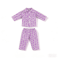 thumbnail image 2 of AmaMary 18 Inch Doll Pajamas Purple Daisy Print Sleepwear for American Girl Our Generation Cotton Outfit, 2 of 7