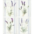 thumbnail image 1 of Great Art Now Floursack Lavender by Danhui Nai 4 Piece Canvas Art Set Each 12"W x 15"H, 1 of 6
