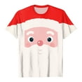 thumbnail image 4 of UngA Christmas Tee Shirts for Women Graphic Crew Neck Shirt Casual Holiday Short Sleeve Tee Xmas Funny Printed Winter Tshirt Tops Christmas Shirt for Women (Watermelon Red,S), 4 of 7