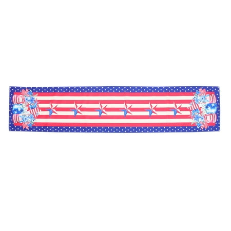 

4th of July Decoration Table Runner Patriotic Star Pattern Decorative Table Cloth