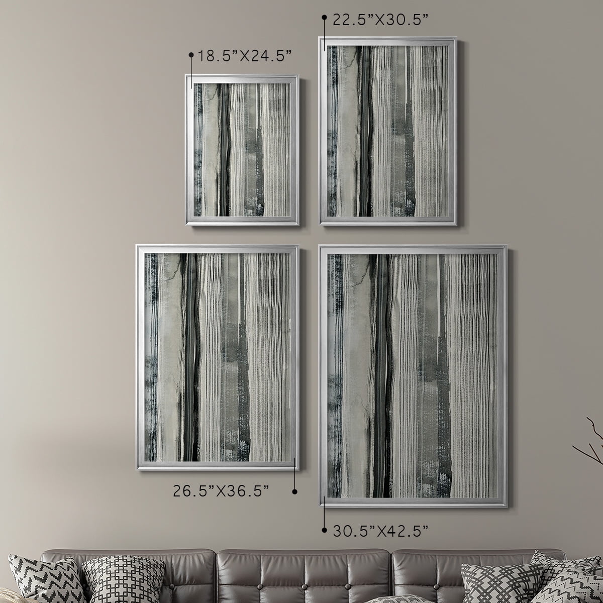 Differing Parallels II Premium Framed Print, in Gold, Black, or Silver - Ready to Hang