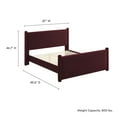 thumbnail image 4 of Platform Bed Frame, King, Purple, Velvet, Hotel Bedroom, Modern Contemporary, HB38151, 4 of 7
