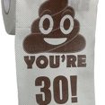 thumbnail image 3 of Roll Poop - Regalos de cumpleaños para inodoro impresos para mujeres y hombres (30 cumpleaños), 3 of 3