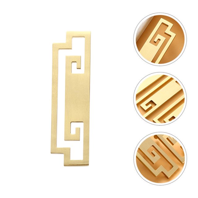 CRAFTHROU 1Pcs Vintage Dresser Drawer Knobs Solid Brass for Homeowners