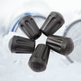 thumbnail image 3 of Shisuyan Pointes de Remplacement pour Poteau de Randonnée Noir 6 Pcs 1.3x1.3x0.8in Durables, 3 of 9