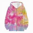 thumbnail image 4 of Staki Girl's Cartoon Zip Up Hoodie Sweatshirt Cute Long Sleeve Hooded Jacket 1-9Y(Pink,4-5 Years), 4 of 4