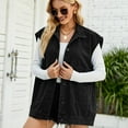 thumbnail image 4 of Zoeecloth Womens Denim Vest Jacket Summer Sleeveless with Pocket Denim Waistcoat XS-XL, 4 of 8