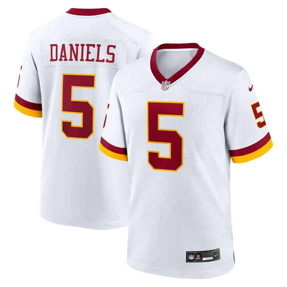 Men's Nike Jayden Daniels White Washington Commanders Game Super Bowl Era Jersey