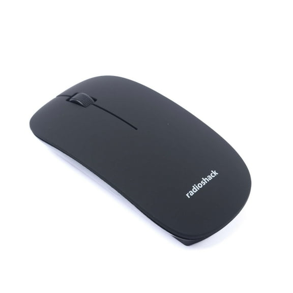 RadioShack Wireless Slim Mouse (3 Buttons, Black)