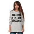 thumbnail image 4 of Major Key Success Motivational Long Sleeve TShirt Men Women Brisco Brands S, 4 of 6