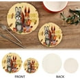 thumbnail image 4 of SKYSONIC Squirrel Rabbit Cute Pot Holders Trivets, 2 Pcs Heat Resistant Trivets,Happy Thanksgiving Cotton Thread Weave Mats for Hot Pads Pans Pot Bowl Teapot for Kitchen Decor, 4 of 7