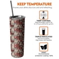 thumbnail image 6 of 20oz Red Christmas Collage Pattern Skinny Tumblers Stainless Steel Tumbler with Lid and Straw,Vacuum Insulated Double Wall Travel Tumbler Cups with Cleaning Brush for Coffee,Tea, 6 of 6