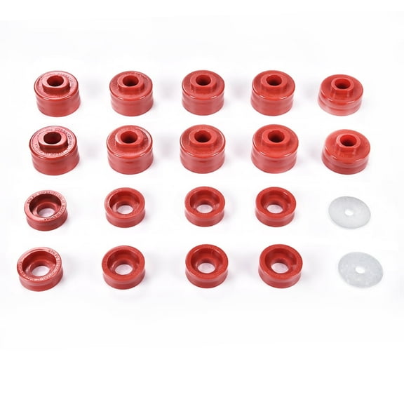 Body Cab Mount Bushing Kit, Fit for 99-17 Ford F250 F350 Super Duty 2WD/4WD Red
