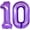 Purple 10, variant on Number 14 Purple Balloons 40 Inch Giant Purple 14 Number Foil Helium Balloons for 14th Purple Birthday Party Supplies 41st Anniversary Events Decorations