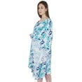 thumbnail image 2 of Moomaya WomensShortTunicKaftanCasual Kimono Mini Beach Dress Swimsuit Cover Up Dresses, 2 of 7