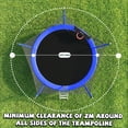 thumbnail image 2 of 14FT Trampoline with Enclosure Net & Basketball Hoop, 330LBS Weight Capacity Outdoor Trampoline for Kids & Family, Heavy Duty Galvanized Steel Frame, Ladder Included, 2 of 8
