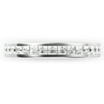 thumbnail image 2 of Sz 7 3MM Sterling Silver Princess Cut CZ Eternity Cubic Zirconia Ring, 2 of 2