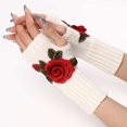 thumbnail image 3 of Nmnitkp Gloves Knitted Arm Warmers Gloves Winter Long Fingerless Gloves Thumb Hole Gloves Mittens for Women and Men, Arm Warmers Fingerless Gloves, Premium Open Finger Cable Knit Warm Winter Sleeve, 3 of 4
