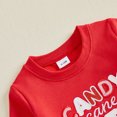 thumbnail image 6 of Cjfdfy Toddler Baby Girl Christmas Outfit Candy Cane Cutie Long Sleeve Sweatshirt And Pink Tutu Skirt Cute My First Christmas Warm Fall Winter Clothes 6M-4Y, 6 of 9