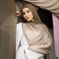 thumbnail image 6 of Chiffon Scarfs for Women Lightweight Ladies Scarves Soft Shawl Wrap Gradient Modal Hijab Head Scarf Shawl Wrap for Muslim Women, 6 of 7