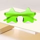thumbnail image 3 of Gafas de sol sin montura con forma de estrella Gafas de sol transparentes en colores vivos Gafas de fiesta con forma de estrella, 3 of 4