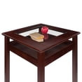 thumbnail image 5 of Winsome Halo Pub Table with Glass Display Shelf, Walnut Finish, 5 of 8