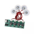 thumbnail image 1 of Disco de atomización,Módulo humidificador USB DC 5V Alto rendimiento,Disco de atomización Módulo de pulverización USB 4 pulverizadores,Placa de atomización Placa de circuito, 1 of 8