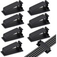 thumbnail image 1 of 50pcs Black Adhesive Cable Clips, Cable Tidy, Electrical Wire Organizer Cable Management, 1 of 5