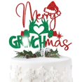 thumbnail image 1 of Decoración para tartas ZACHAKO con purpurina roja, Merry Grinchmas Christmas, 1 of 7