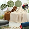 thumbnail image 3 of 8 Pcs Flannel Fleece Throw Blanket Bulk 50 x 60 in Soft Fleece Throw Blankets Coral Bed Sofa Bulk Color Winter Warm Pet Blanket for Home Office Wedding Favor Outdoor Travel Gift Season(Dark Colors), 3 of 14