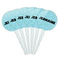 thumbnail image 1 of Jermaine Cupcake Picks Toppers - Set of 6 - Blue Speckles, 1 of 1