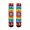 Colorful Tie Dye Pattern-3, variant on Colorful Tie Dye Pattern Men's Mid-calf Crew Socks, Everyday Trainer Socks with Reinforced Heel & Toe, Soft Stretchy Gifts Ideas for Gym Office Home