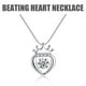 thumbnail image 1 of Xihbxyly Collar con Latidos de Corazón, Elegante Diseño de Cobre y Circonita, Accesorio Femenino, Regalo Ideal para Ocasiones Especiales, Viajes, Bodas, Etc., 1 of 3