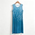 thumbnail image 3 of Iyufng Nightgowns for Women Casual Printed Pajama Dress Sleeveless Round Neck Comfortable Loungewear Tank Dress Home Clothes, 3 of 6